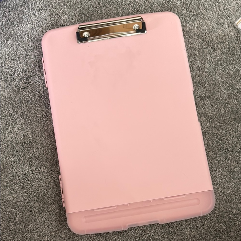 Pink Clipboard/Case